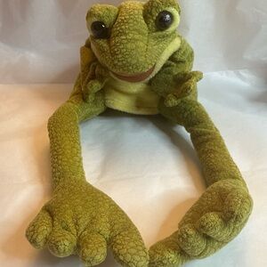 Folkmanis puppets - Green Frog with long legs